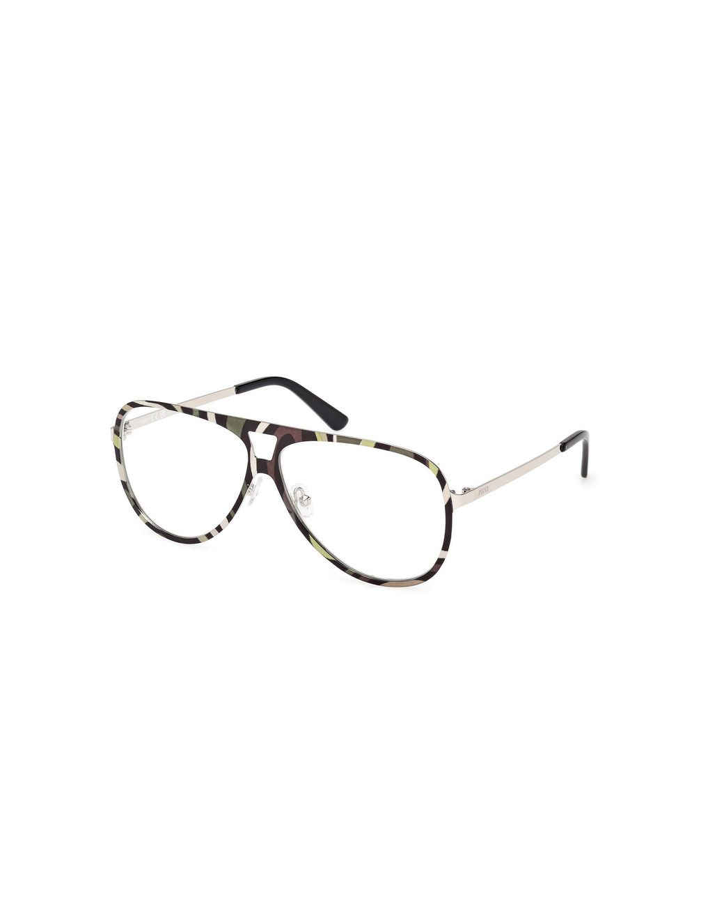 Emilio Pucci Black Ep5267 020 Optical Frames Metal Pilot Normal