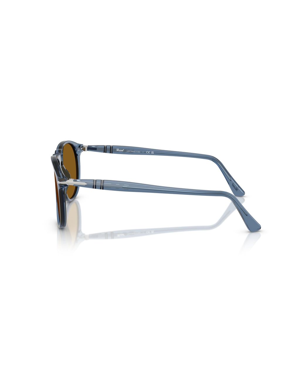 Persol Black Po9649S 121833 Sunglasses Acetate Marrone Pilot Normal for men
