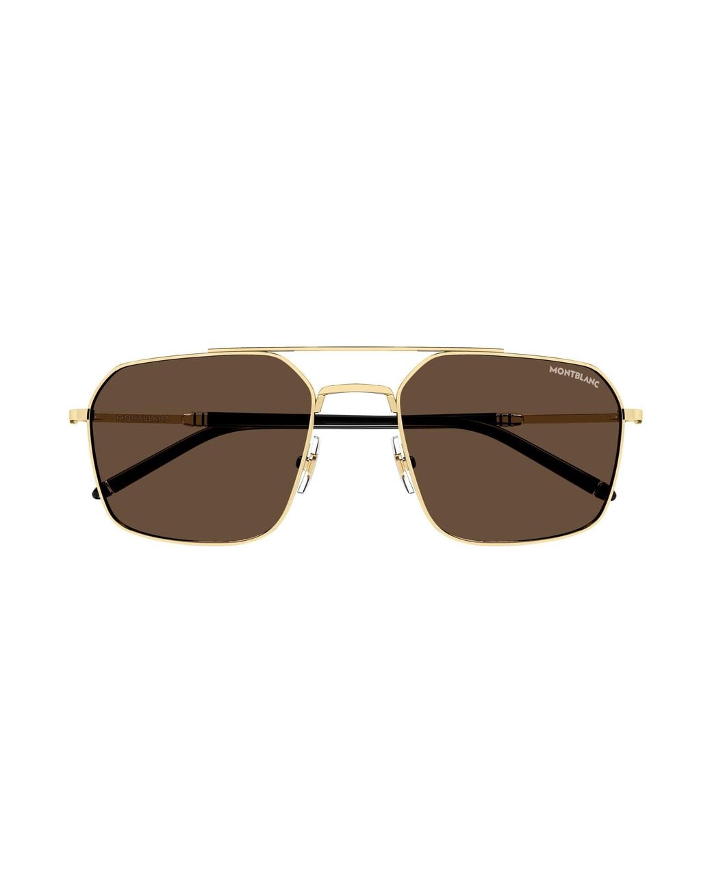 Montblanc Black Mb0521S 002 Sunglasses Metal Pilot for men