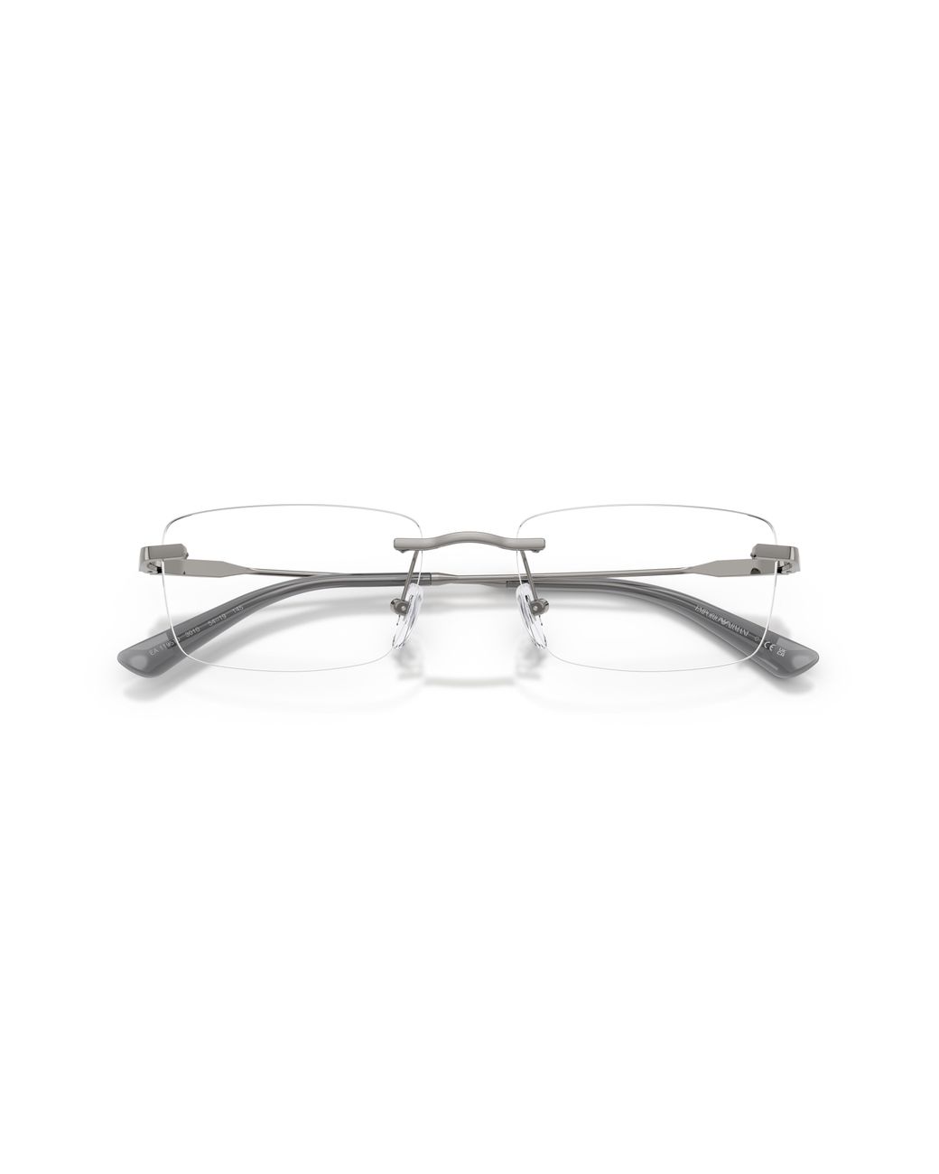 Emporio Armani Black Ea1195Td 3010 Optical Frames Titanium Transparent Squared Normal for men