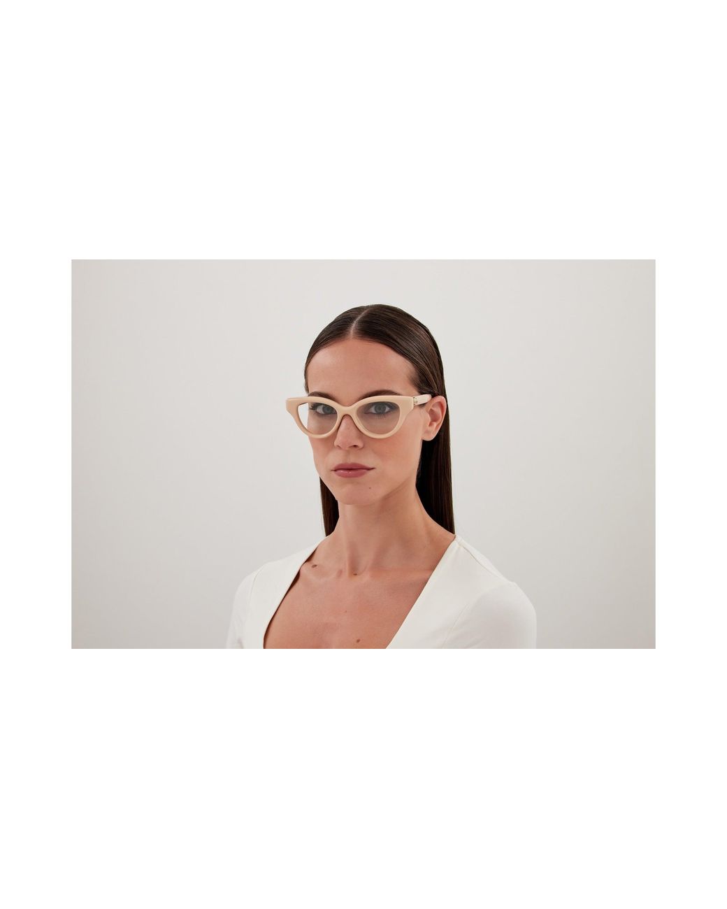 Gucci Black Gg1832O 004 Optical Frames Injected Transparent Cat Eye
