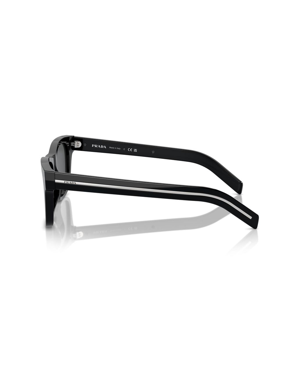 Prada Black Pr A17S 16K731 Sunglasses Acetate Squared Normal for men
