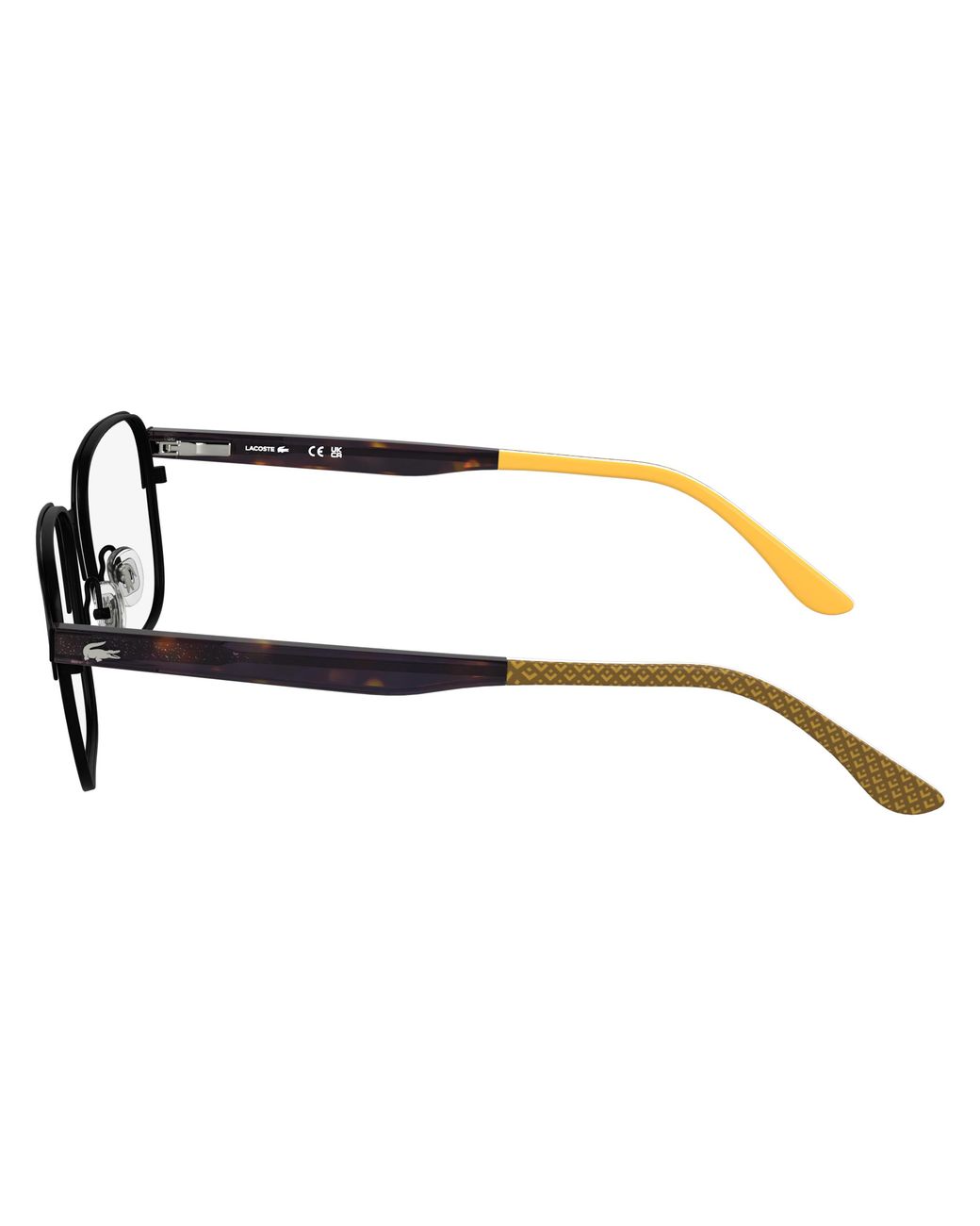 Lacoste Black L2313 N 002 Optical Frames Metal Squared Normal for men
