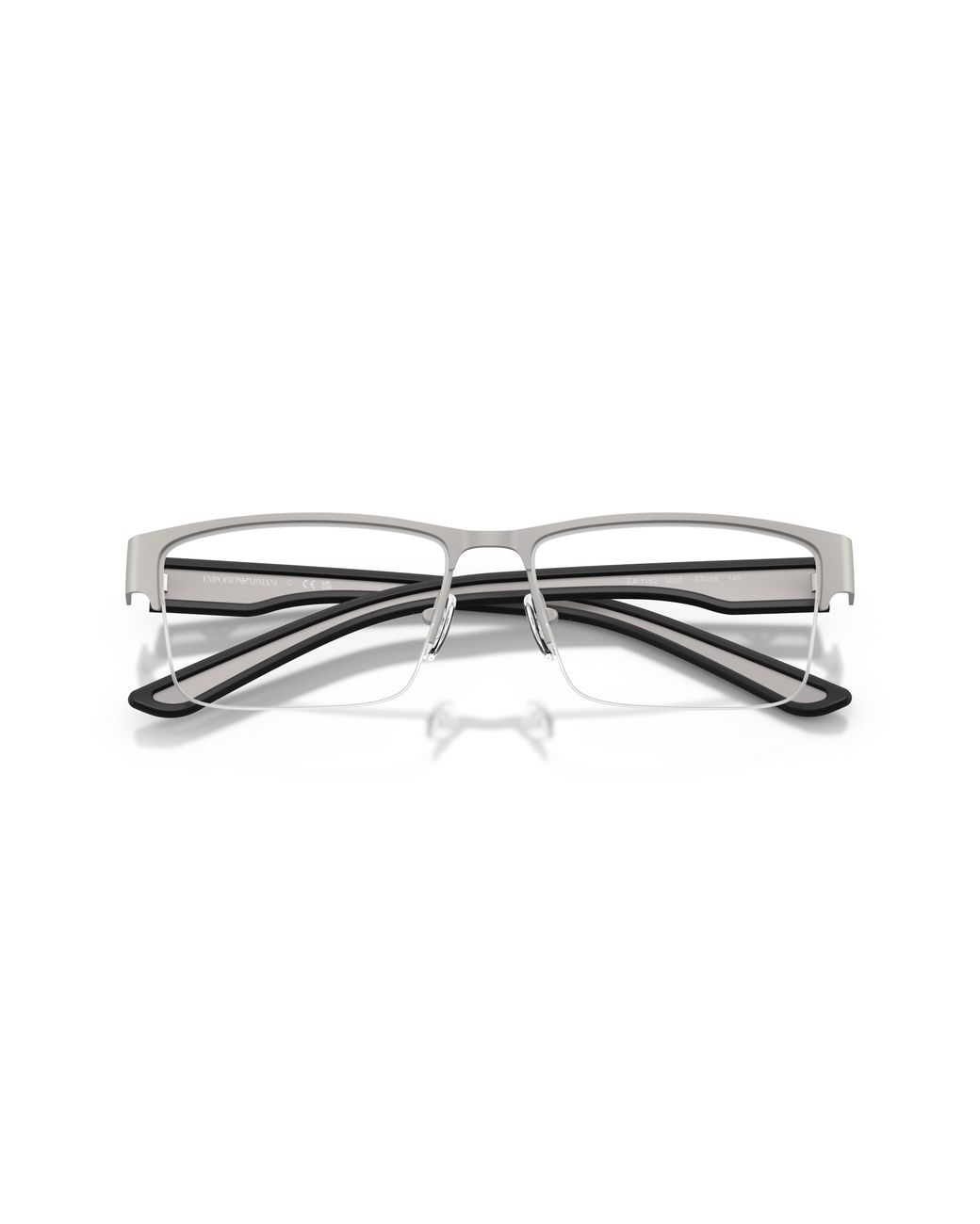 Emporio Armani Black Ea1182 3003 Optical Frames Metal Transparent Squared Normal for men