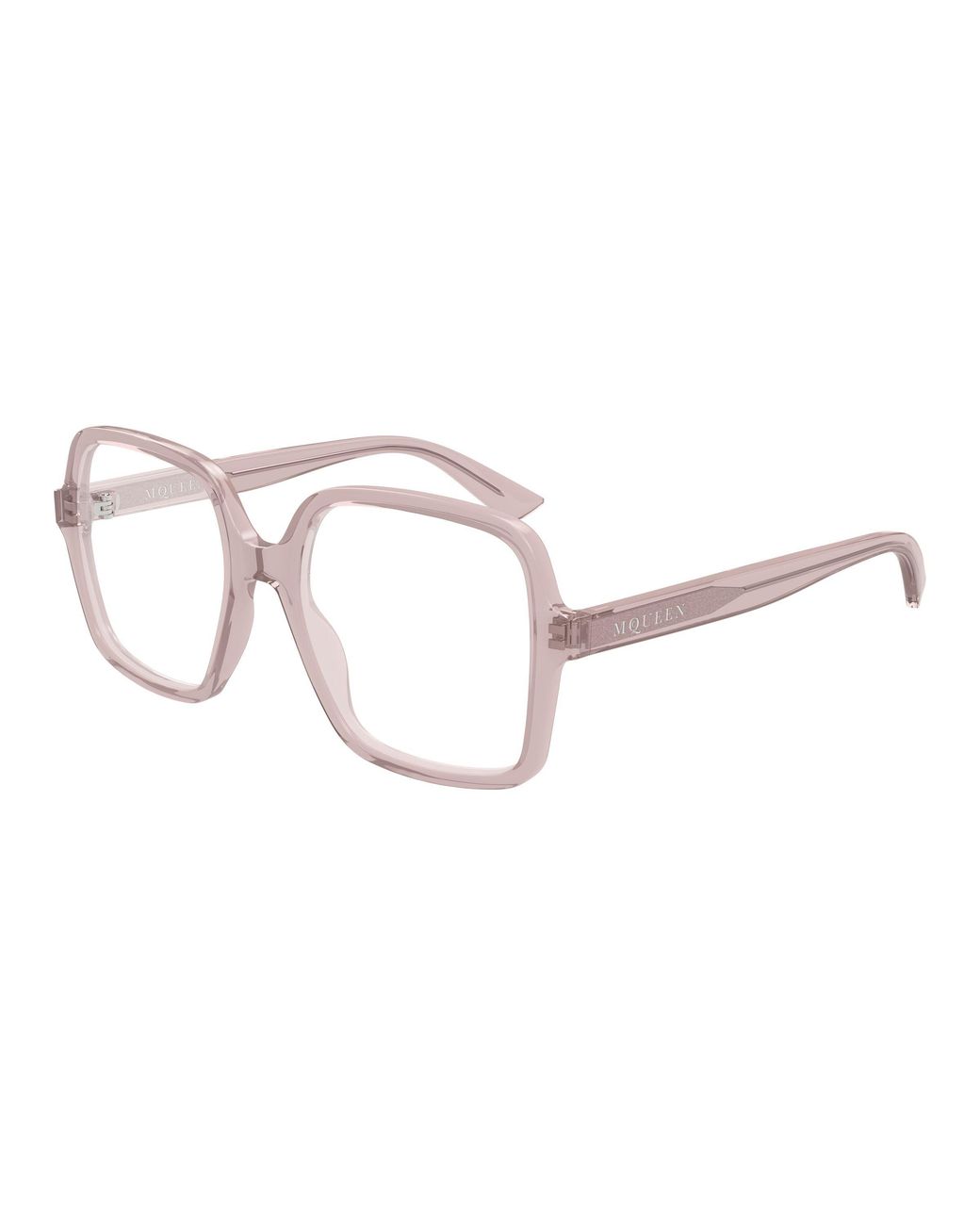 McQueen Black Am0538O 005 Optical Frames Acetate Transparent Squared