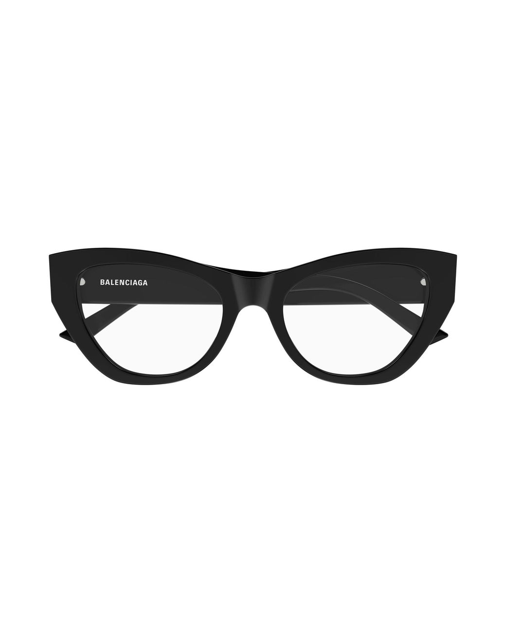 Balenciaga Black Bb0449O 001 Optical Frames Acetate Transparent Cat Eye