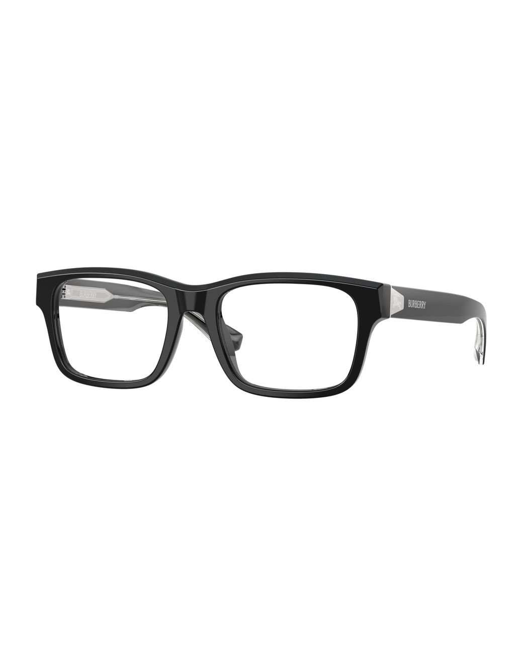 Burberry Black Be2469 4206 Optical Frames Acetate Transparent Squared Normal for men
