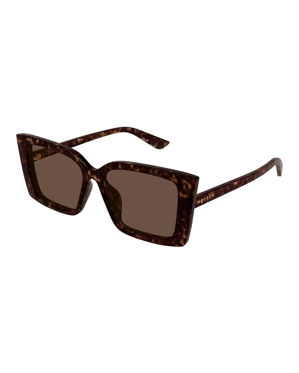 McQueen Black Am0578S 002 Sunglasses Acetate Cat Eye