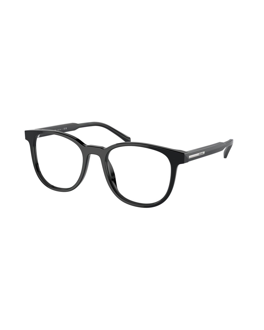 Prada Black Pr A15V 08Q1O1 Optical Frames Acetate Transparent Pantos Normal for men