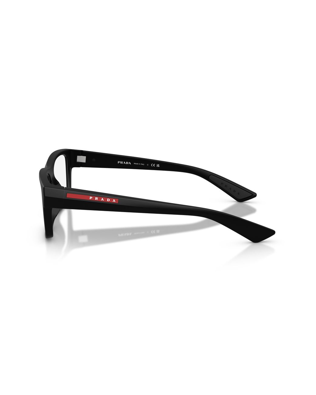 Prada Linea Rossa Black Ps 02Tv 1Bo1O1 Optical Frames Injected Transparent Pillow Normal for men