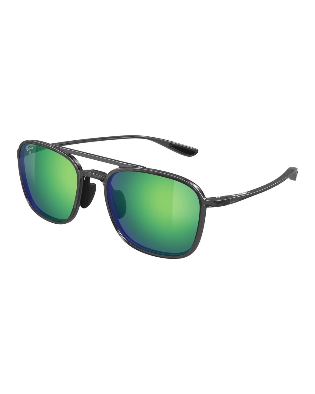 Maui Jim Green Mj0447S 004 Occhiali Da Sole Iniettato Verde Squadrata