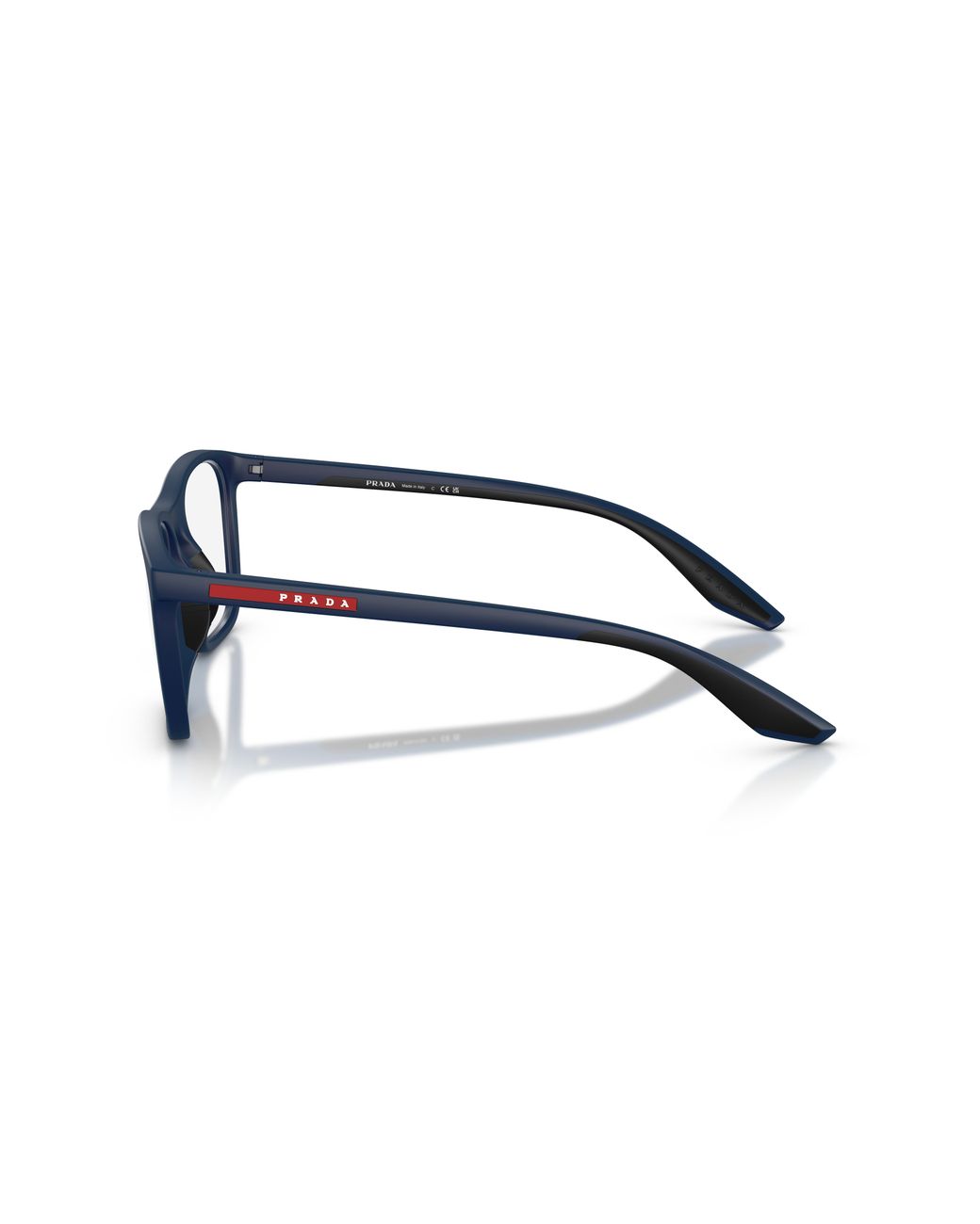 Prada Linea Rossa Black Ps 06Tv 21V1O1 Optical Frames Injected Transparent Geometric Normal for men