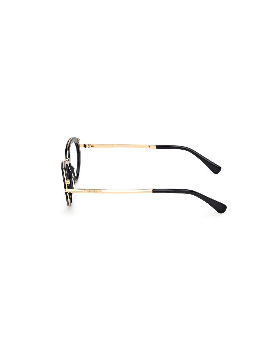 Max Mara Black Mm5185 001 Optical Frames Acetate Cat Eye Normal
