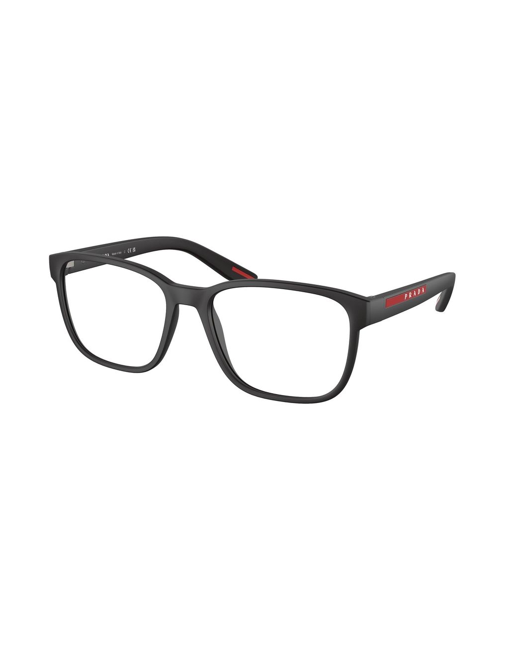Prada Linea Rossa Black Ps 06Pv Dg01O1 Optical Frames Nylon Pillow Normal for men
