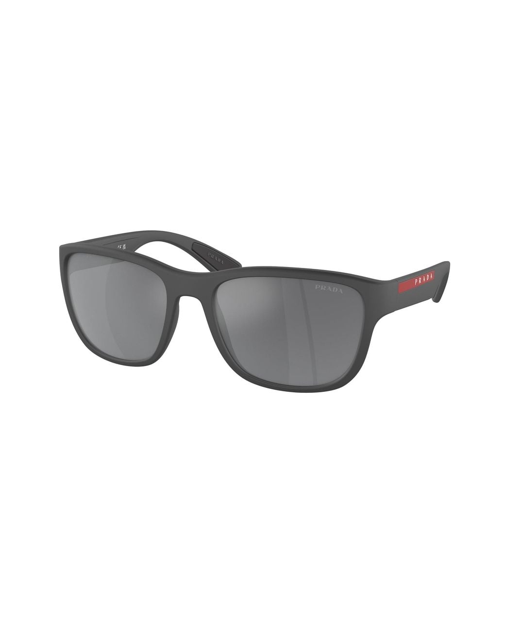 Prada Linea Rossa Black Ps 01Us Active Ufk5L0 Sunglasses Nylon Pillow Mirrored for men