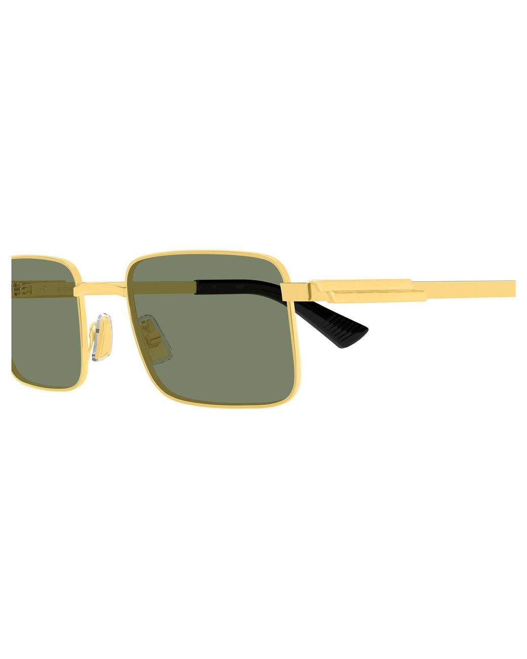 Bottega Veneta Black Bv1469S 004 Sunglasses Metal Squared