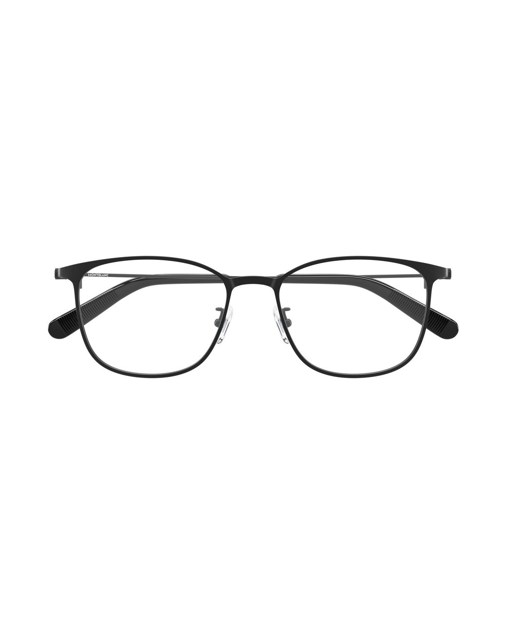 Montblanc Black Mb0463Ol 006 Optical Frames Metal Transparent Squared for men