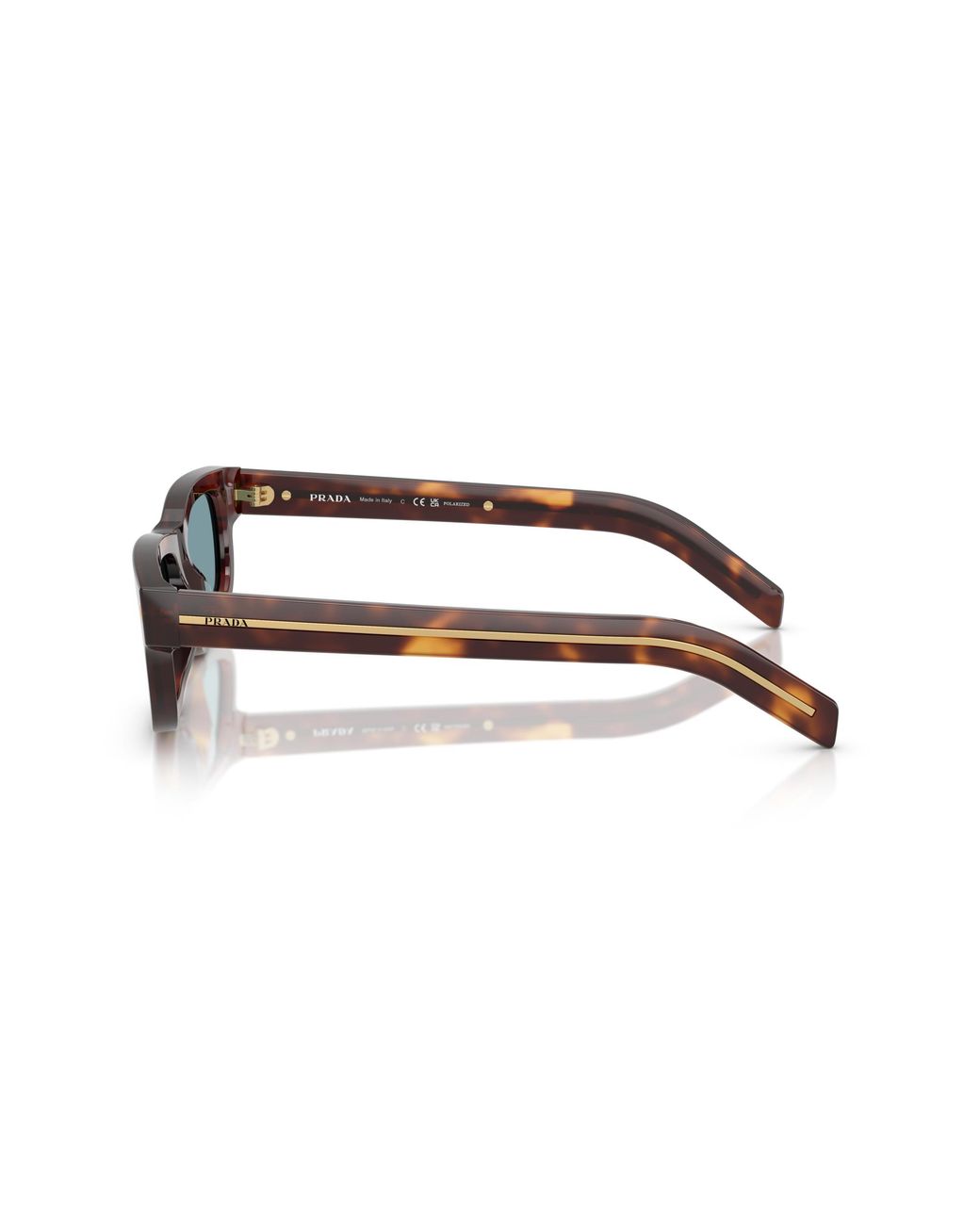 Prada Black Pr B11S 15W04D Sunglasses Acetate Squared Polarized for men