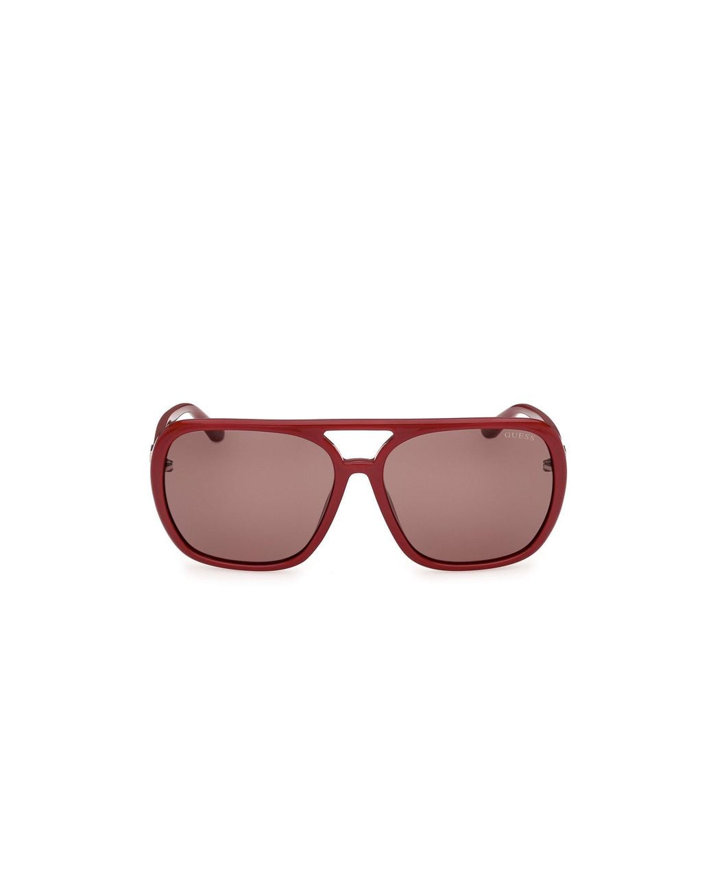 Guess Red Gu00351 69S Sunglasses Injected Pilot Normal