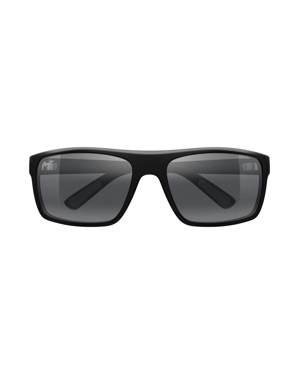 Maui Jim Black Mj0746S 001 Occhiali Da Sole Iniettato Grigio Squadrata