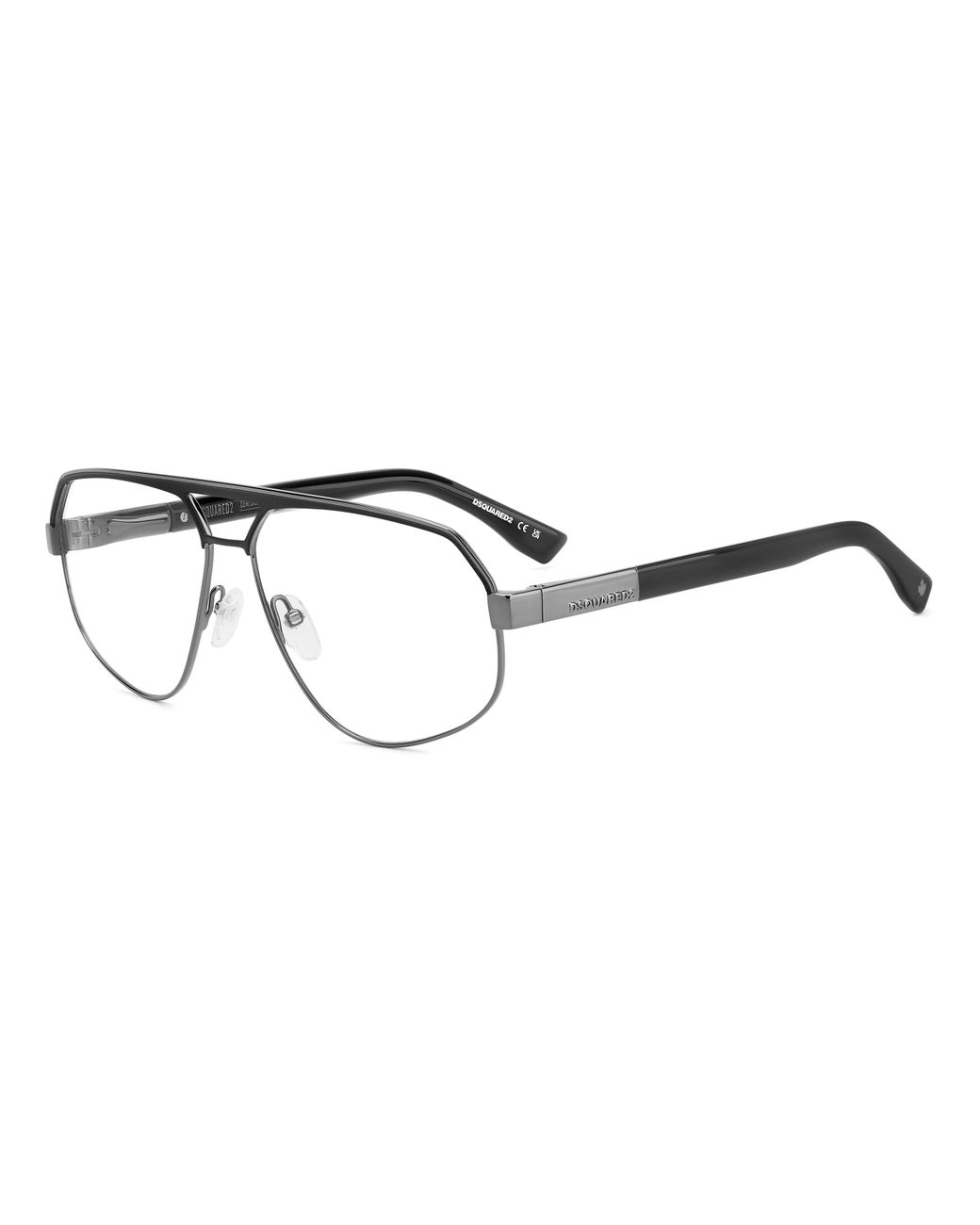 DSquared² Black D2 0121 V81 Optical Frames Metal Squared for men
