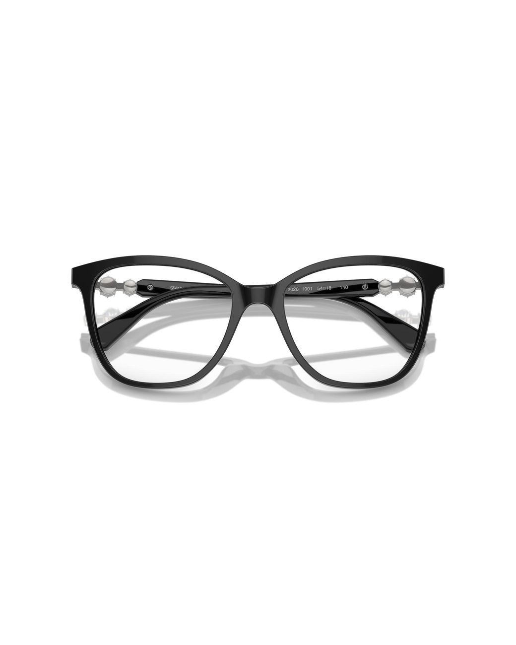 Swarovski Black Sk2020 1001 Optical Frames Acetate Squared Normal