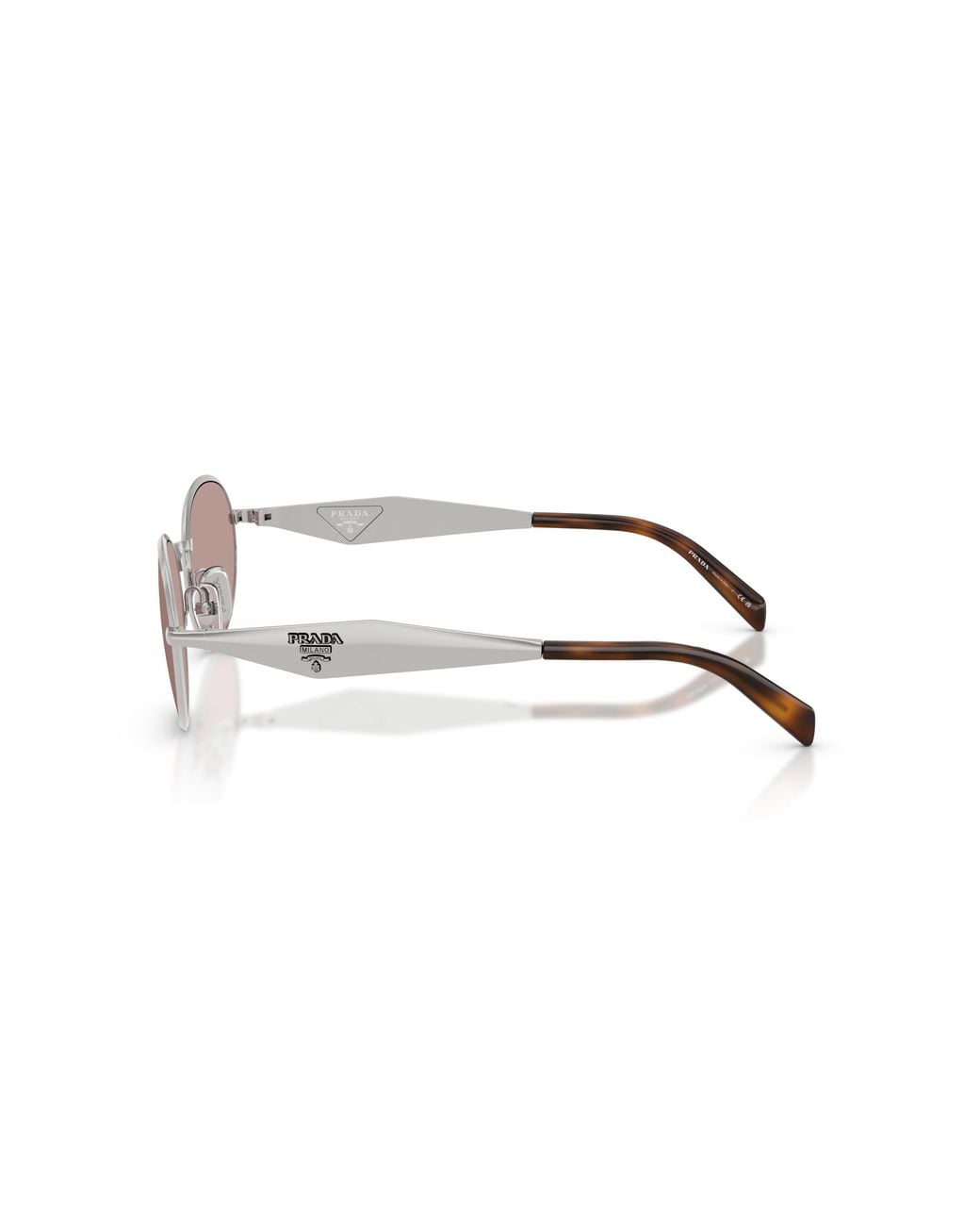 Prada Black Pr D57S 1Bc20I Sunglasses Metal Round Normal