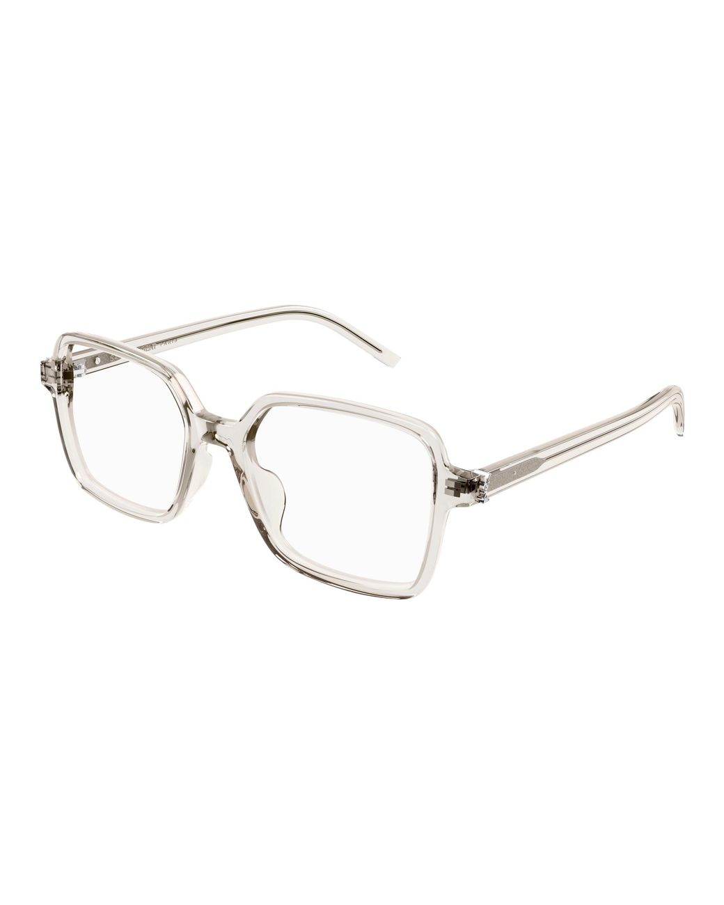 Saint Laurent Black Sl M139 004 Optical Frames Acetate Transparent Squared