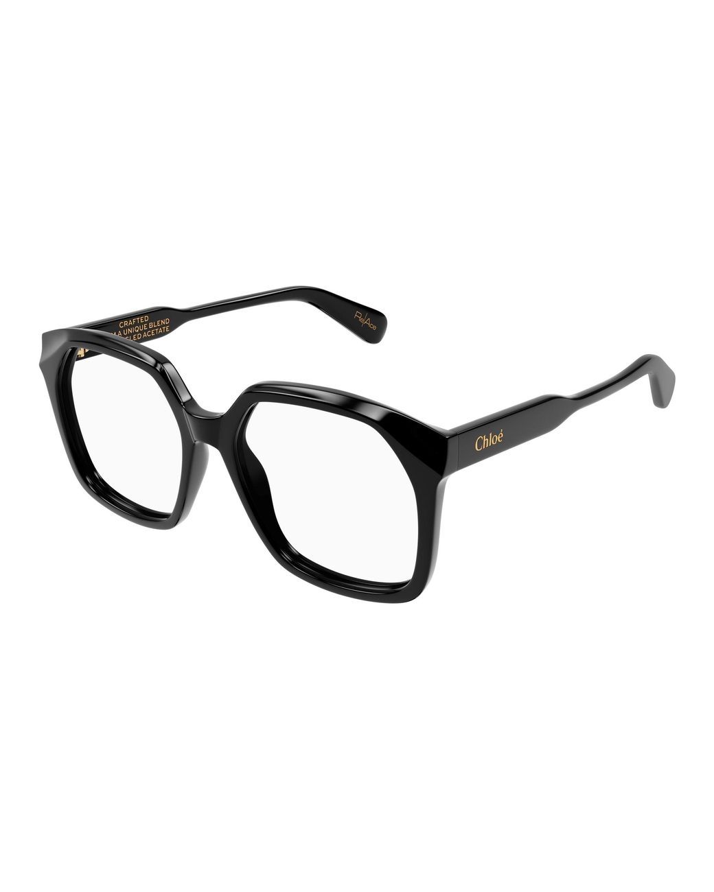 Chloé Black Ch0263O 008 Optical Frames Acetate Transparent Squared