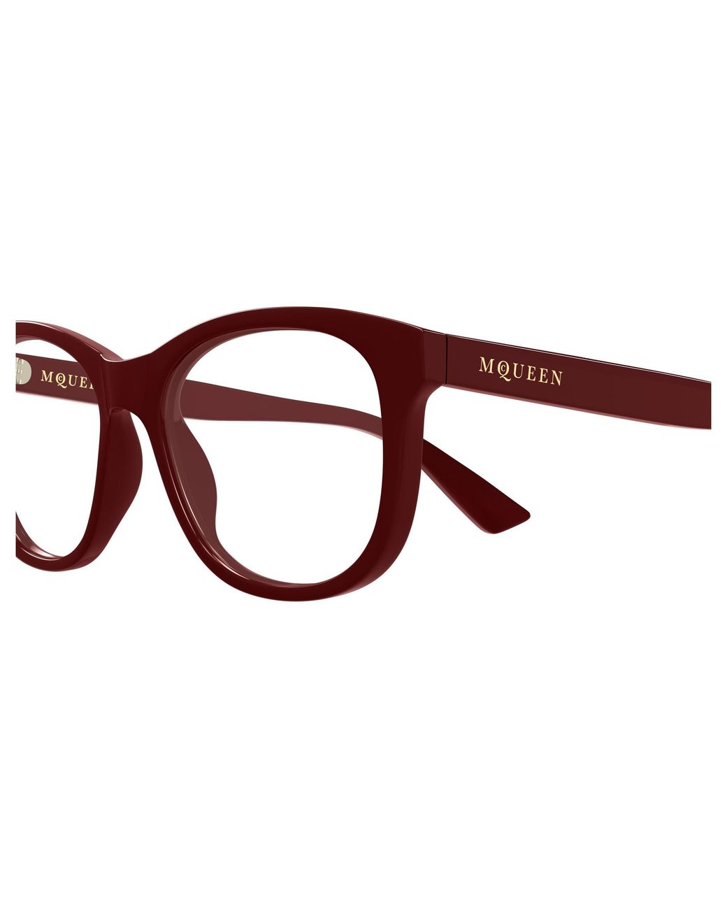 McQueen Black Am0568O 009 Optical Frames Acetate Transparent Cat Eye