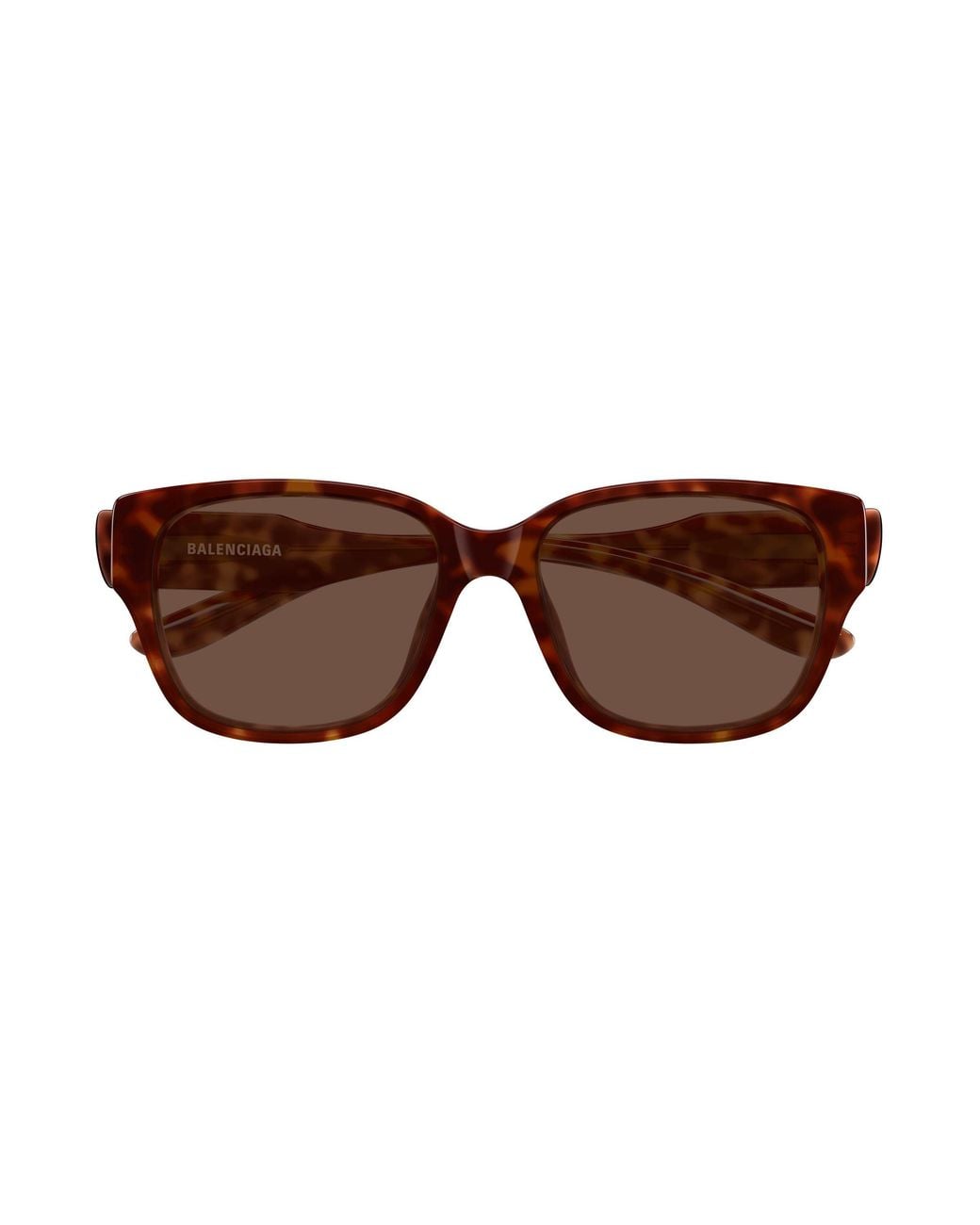Balenciaga Black Bb0512Sk 002 Occhiali Da Sole Acetato Marrone Squadrata