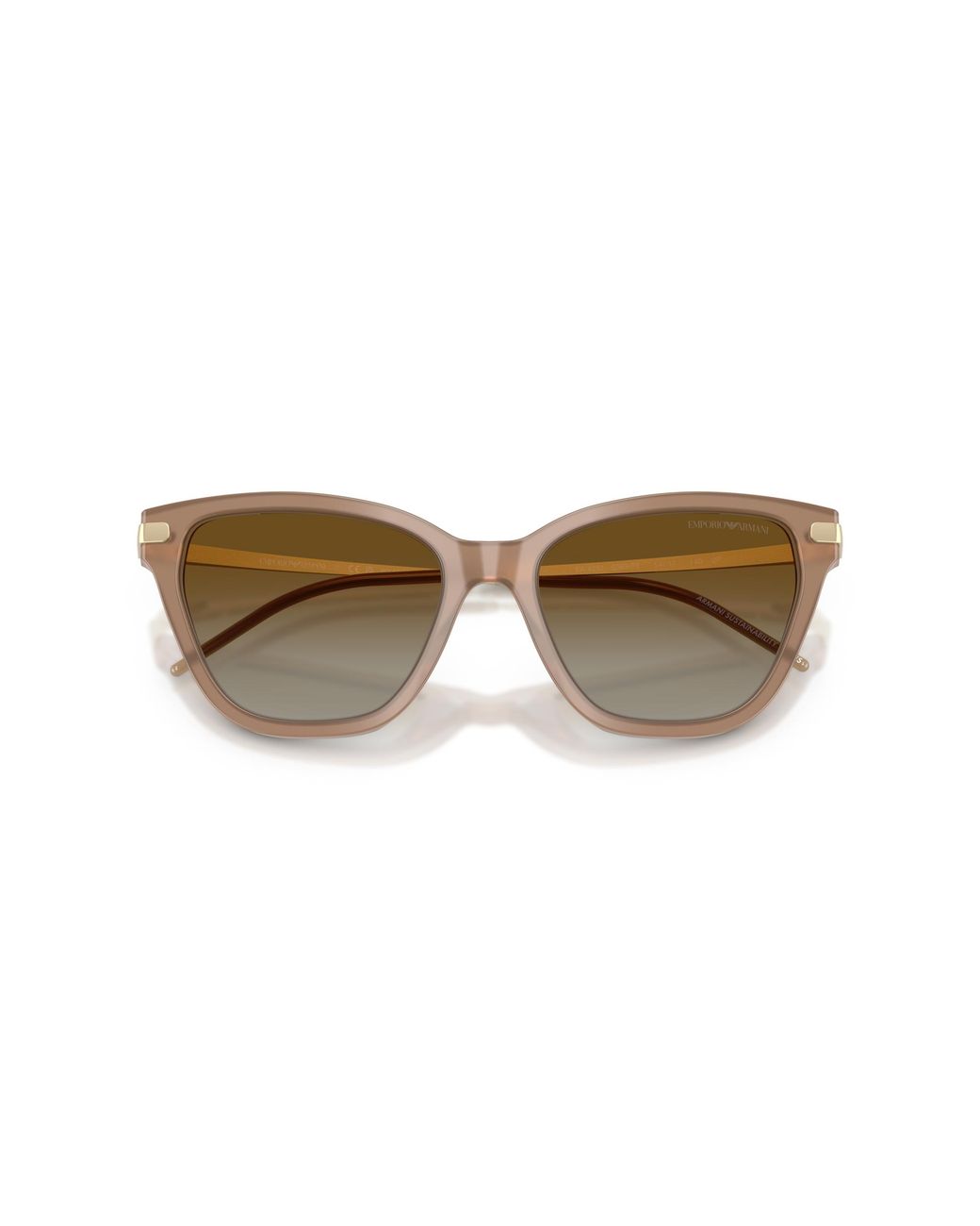 Emporio Armani Black Ea4251 6263T5 Sunglasses Acetate Cat Eye Polarized Shaded