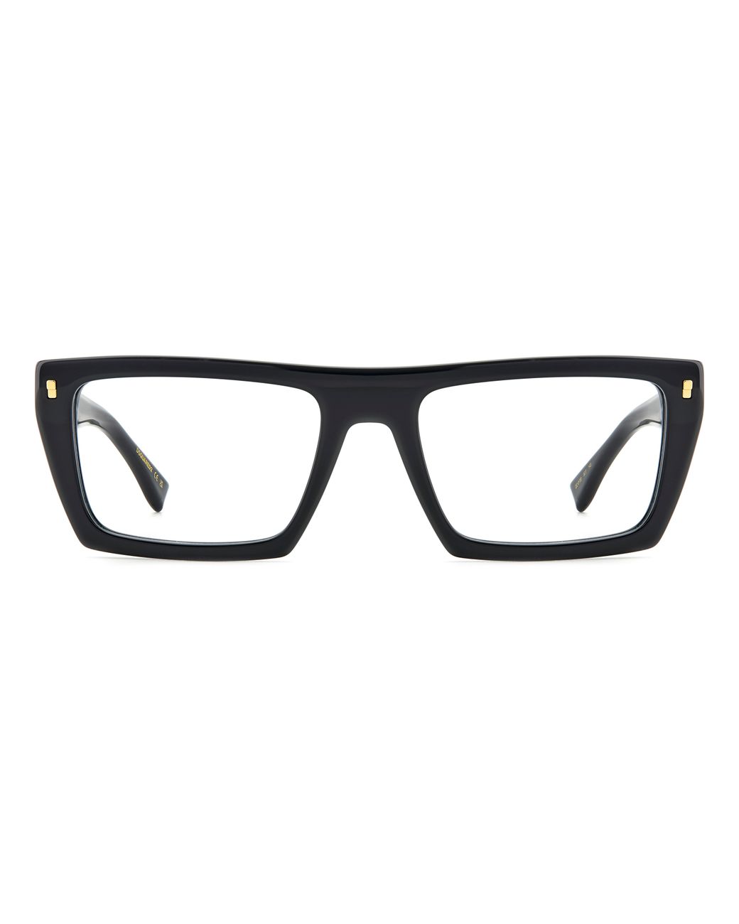 DSquared² Black D2 0130 807 Optical Frames Acetate Squared for men
