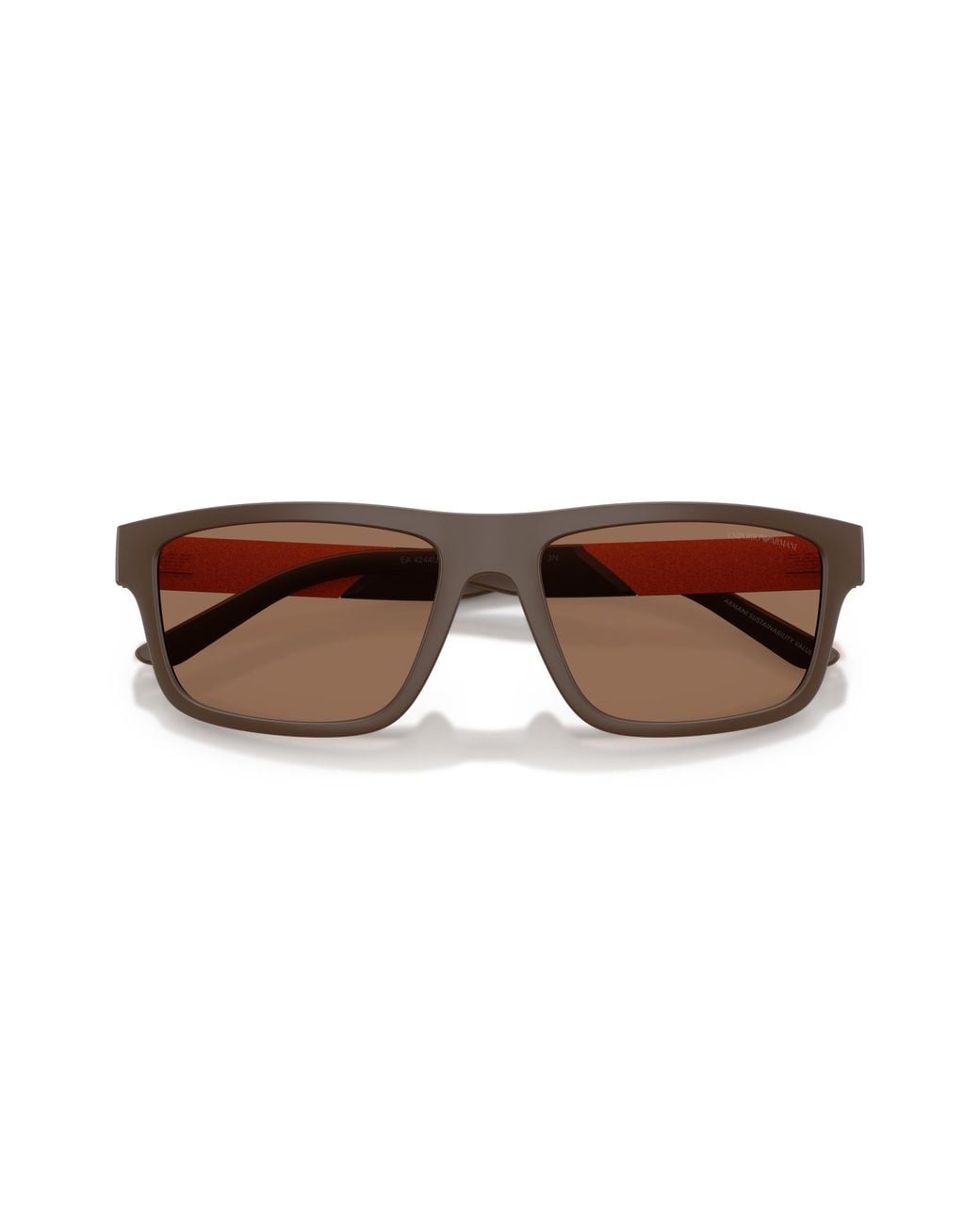 Emporio Armani Black Ea4244U 624373 Sunglasses Injected Squared Normal for men