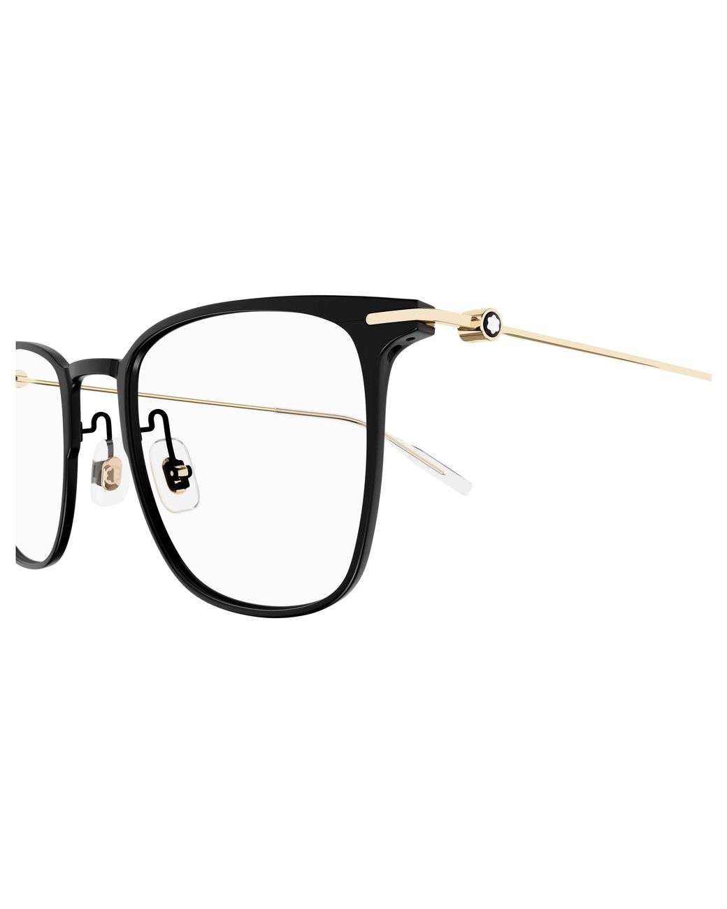 Montblanc Black Mb0356O 006 Optical Frames Transparent Squared for men