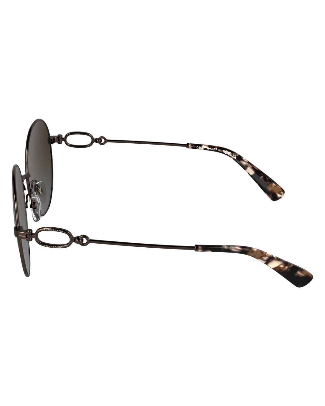 Longchamp Black Lo188S 206 Sunglasses Metal Round Normal