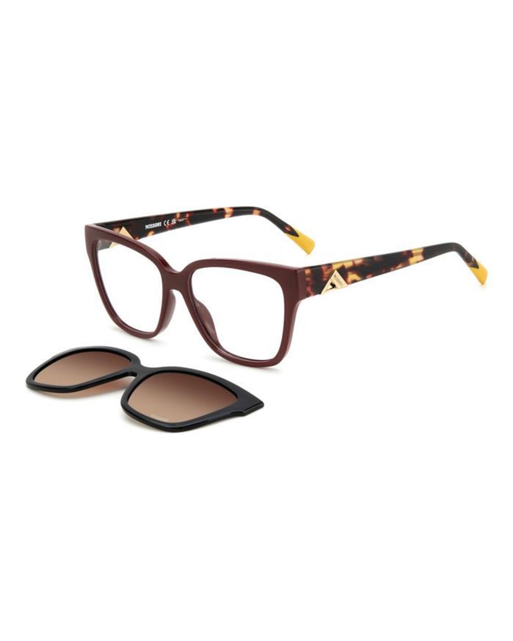 Missoni Black Mis 0179/Cs Lhf/La Optical Frames Acetate Squared Polarized Clip-On