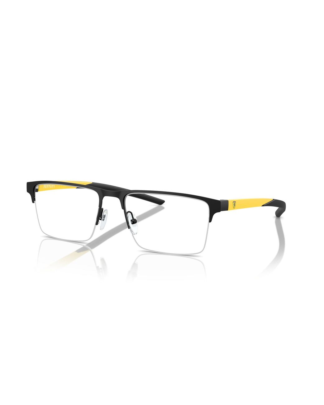 FERRARI SCUDERIA Black Fz7001 108 Optical Frames Metal Pillow Normal for men
