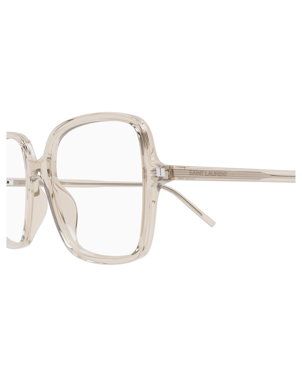 Saint Laurent Black Sl 892 004 Optical Frames Acetate Transparent Squared Antiriflesso
