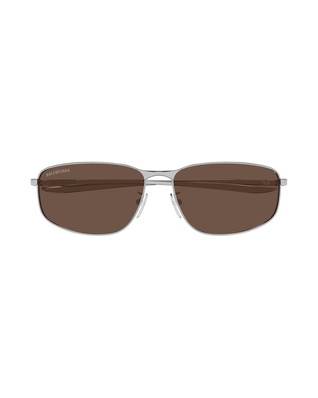 Balenciaga Black Bb0494Sa 002 Sunglasses Metal Squared for men