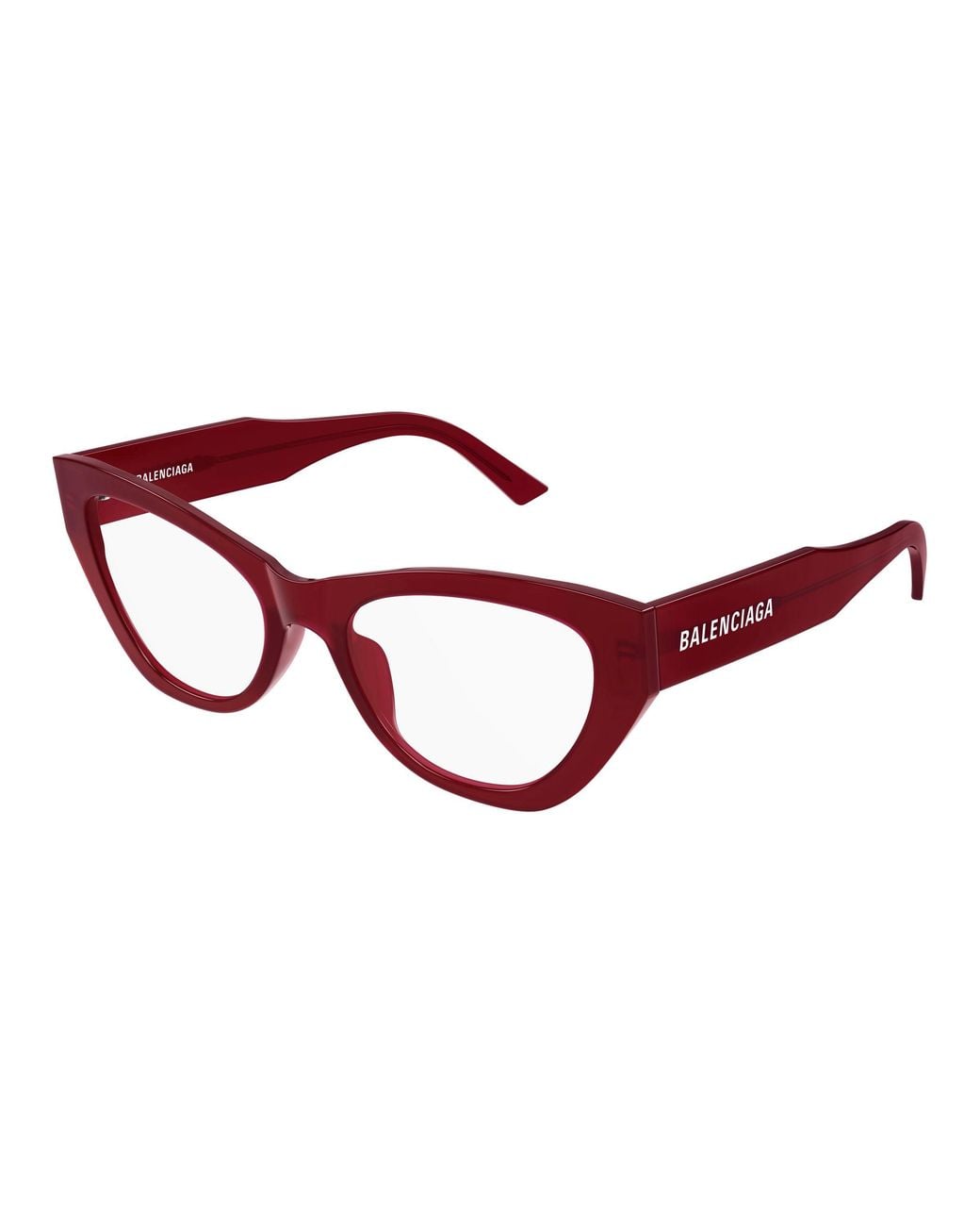 Balenciaga Black Bb0449O 010 Optical Frames Acetate Transparent Cat Eye