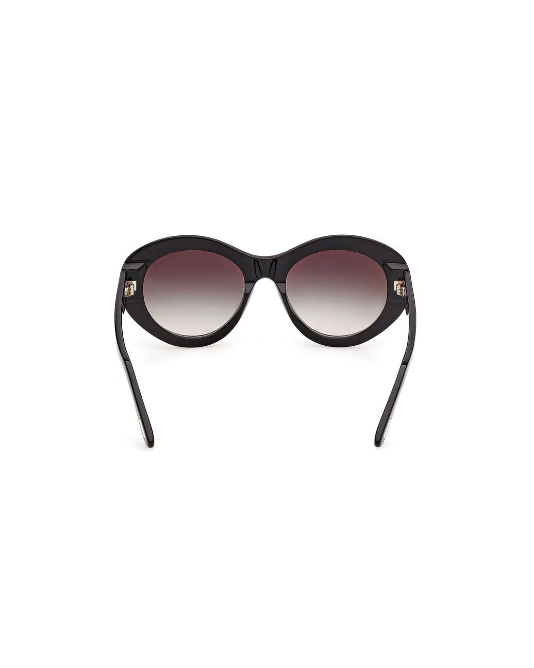 Tom Ford Black Ft1423 Elodie-02 01B Sunglasses Acetate Smoke Round Normal