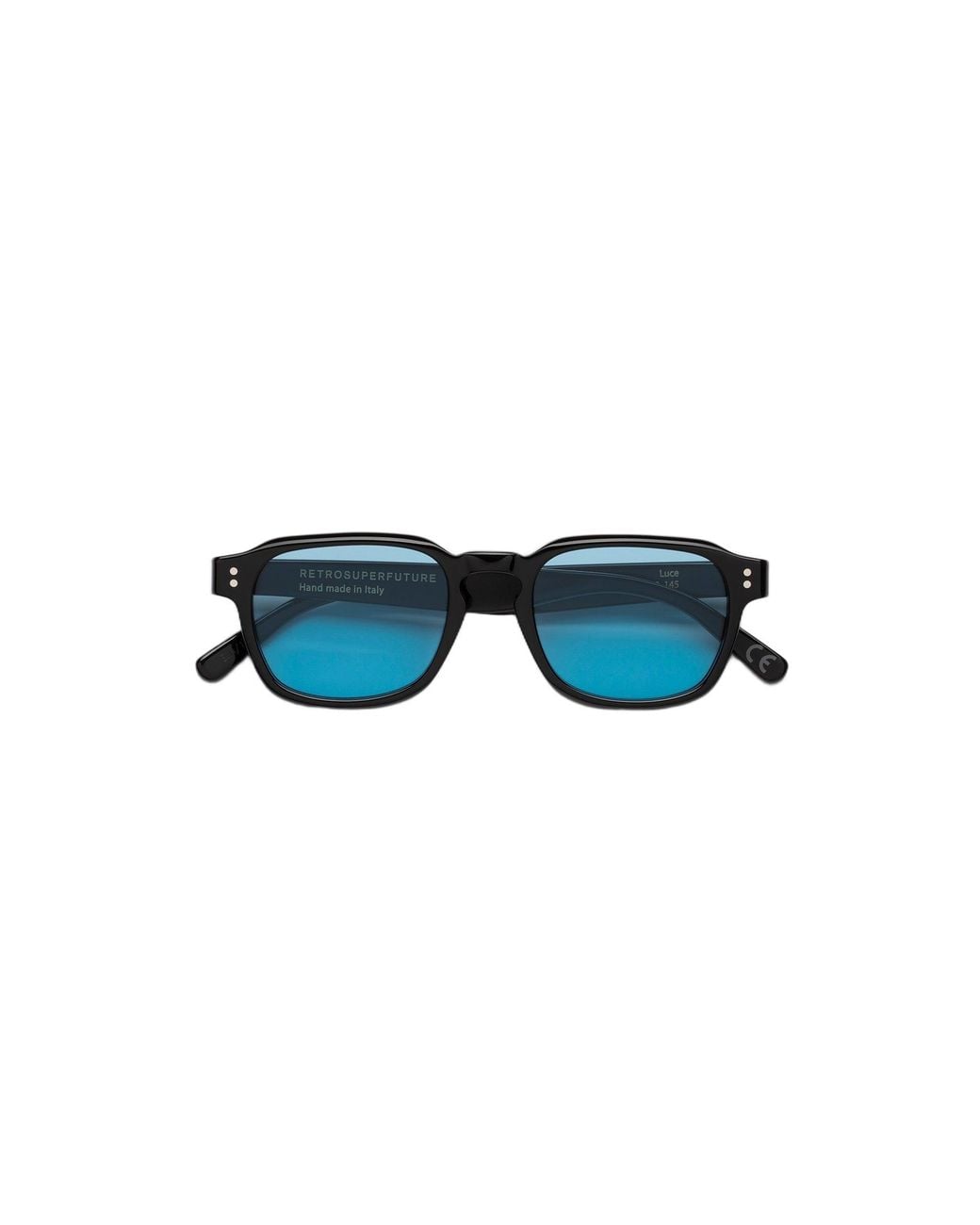 Retrosuperfuture Black Ejh Luce Azure Sunglasses Acetate Light Squared Normal