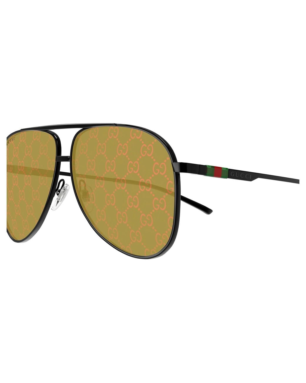 Gucci Black Gg1677S 005 Sunglasses Metal Pilot for men