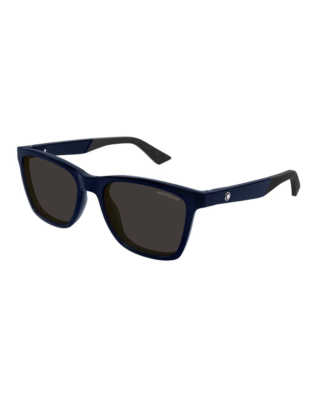 Montblanc Black Mb0399S 004 Sunglasses Injected Squared for men