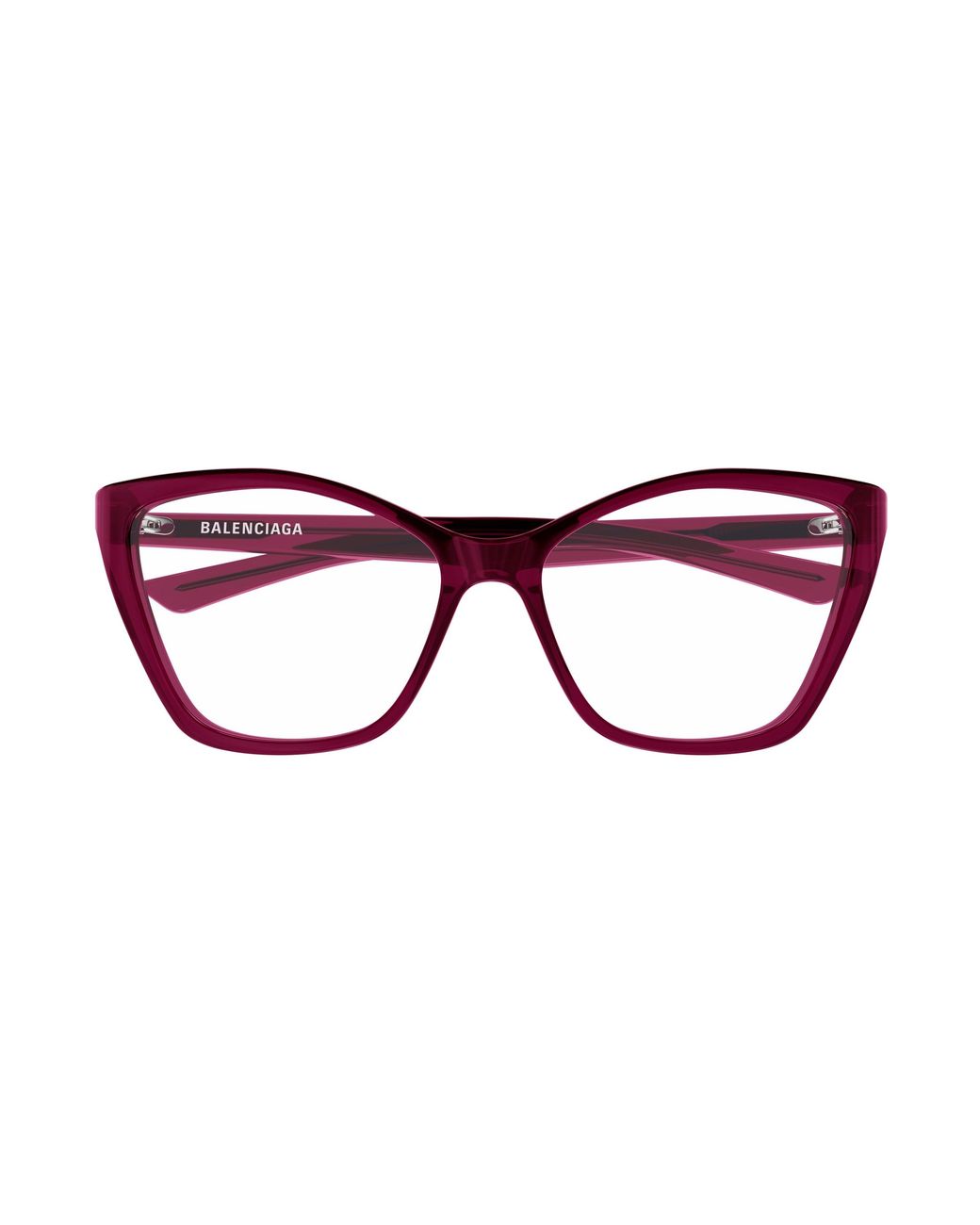 Balenciaga Black Bb0405O 004 Optical Frames Acetate Transparent Butterfly