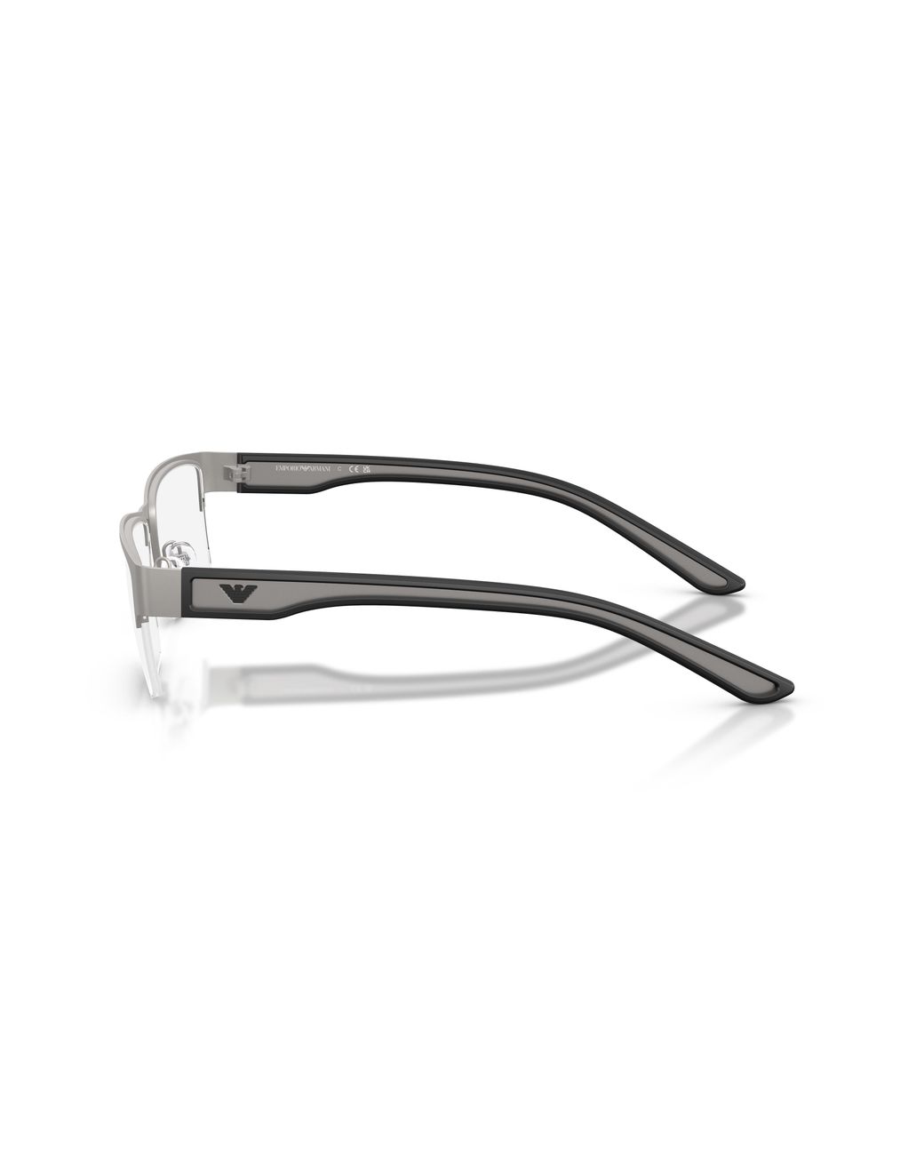 Emporio Armani Black Ea1182 3003 Optical Frames Metal Transparent Squared Normal for men