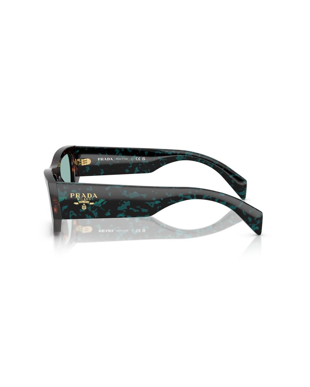 Prada Black Pr A01S 18Z40K Sunglasses Acetate Pillow Normal