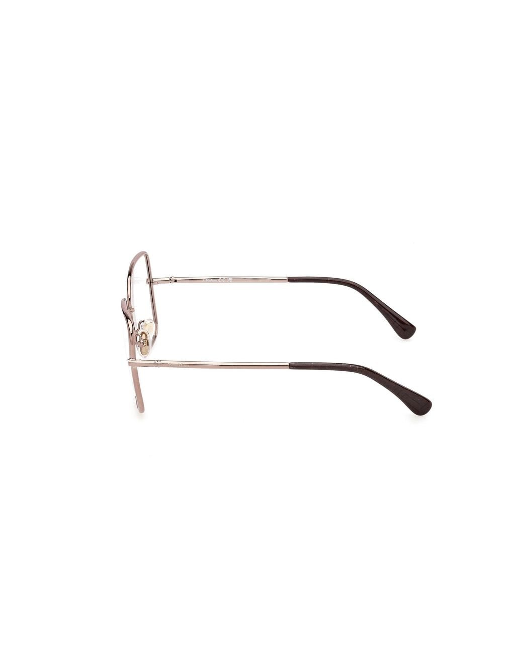 Max Mara Black Mm5257 34 Optical Frames Metal Squared Normal