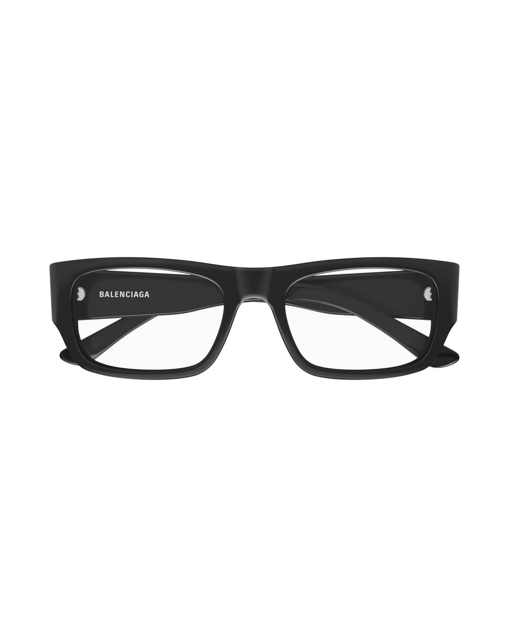 Balenciaga Black Bb0370O 001 Optical Frames Acetate Transparent Squared for men